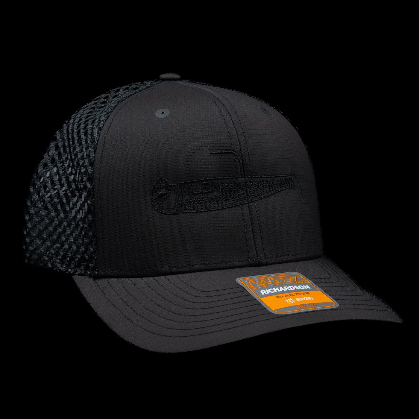 6 Panel - Black - EMB