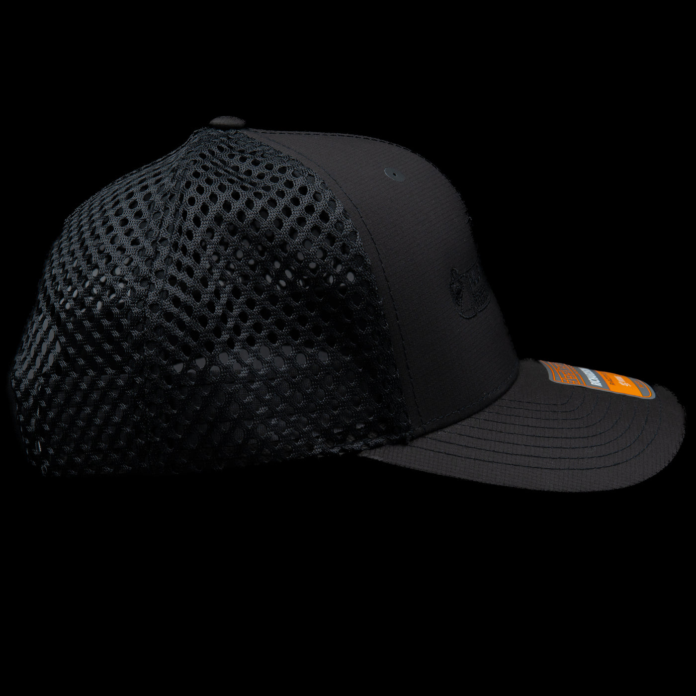 6 Panel - Black - EMB