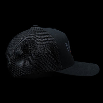 5 Panel - Black - Orange NLBN Paddle Tail