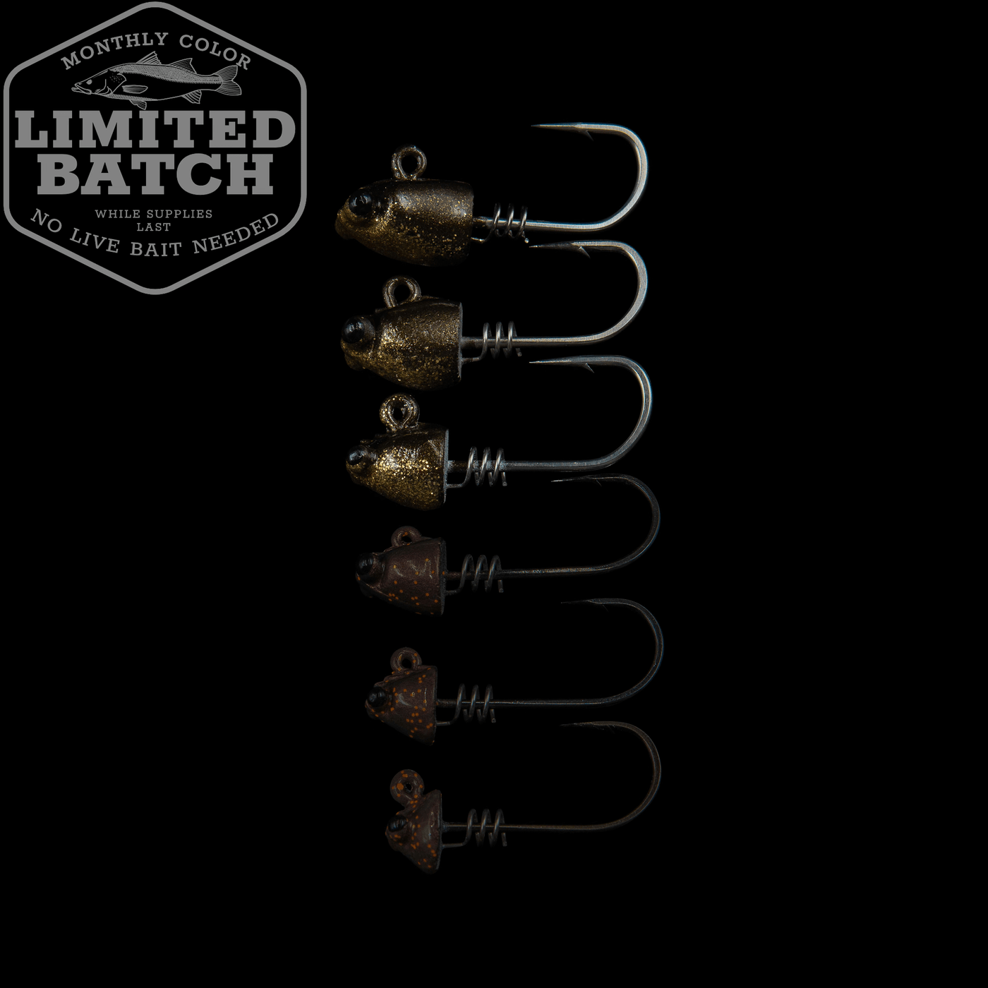 LTD - 3" Shrimp Jig Heads